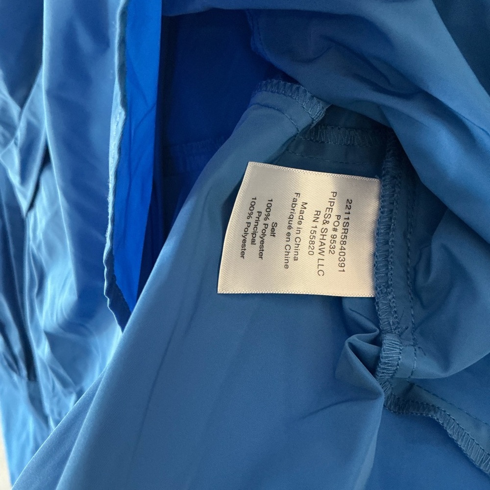 Veronica Beard Seema Wrap-Effect Taffeta Vibrant Blue Blouse Button Cuff Women’s - Picture 6 of 9